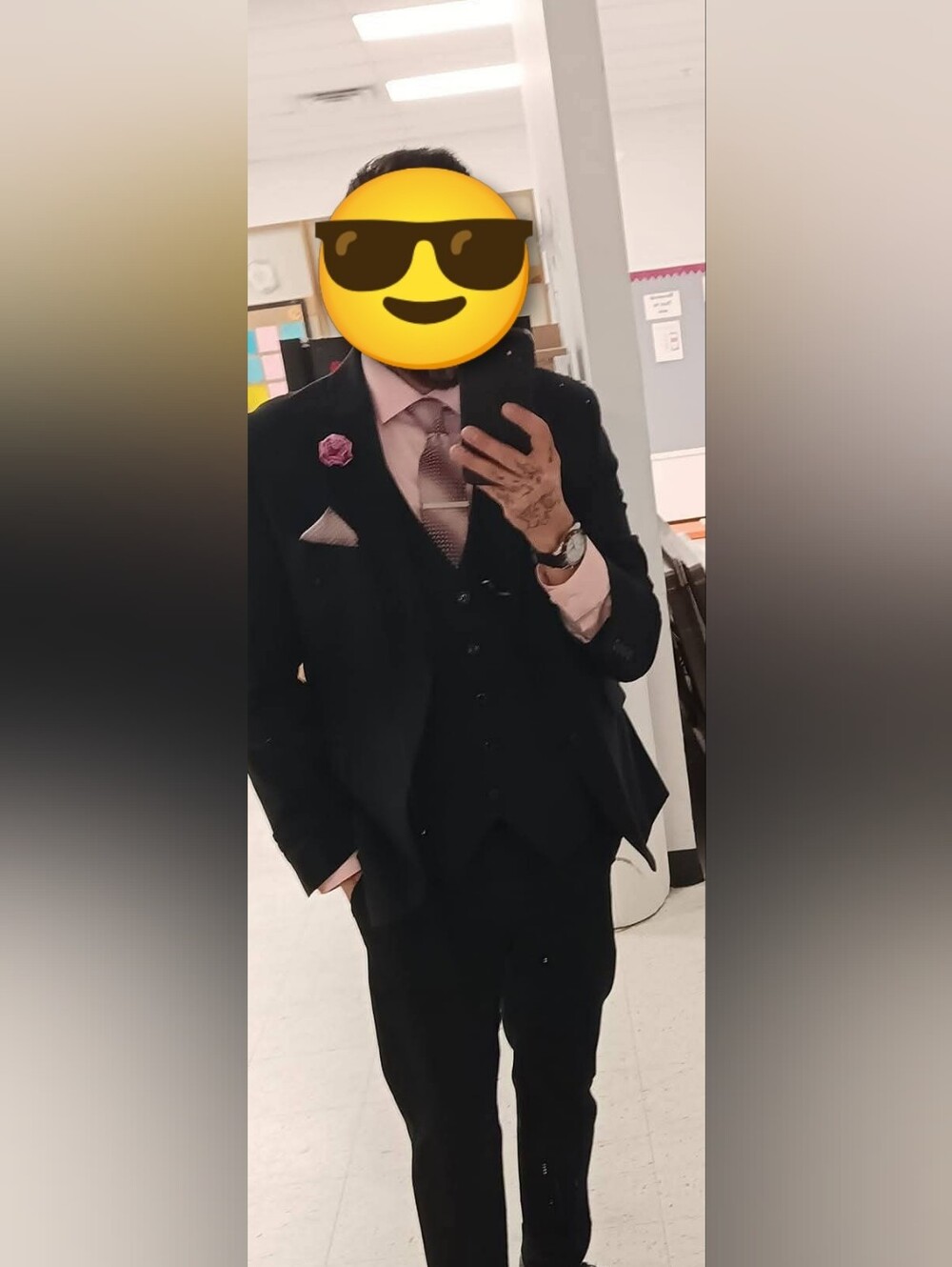 Kenneth Cole Chill Flex 3 Piece Slim Fit Suit